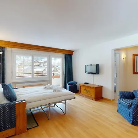 Gonenstein In Leukerbad, Entire Apartment/studio With Balcony Apartment Leukerbad