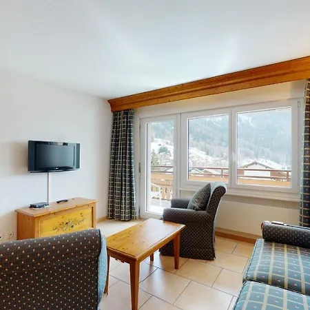 Gonenstein In Leukerbad, Entire Apartment/studio With Balcony Apartment