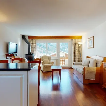 Gonenstein In Leukerbad, Entire Apartment/studio With Balcony Apartment
